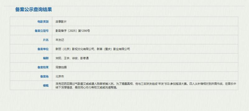 《牢友记》备案立项 开心麻花同名话剧将搬上银幕-第1张图片-九妖电影