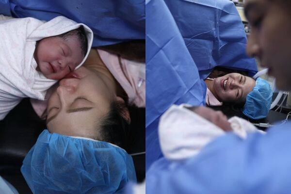 刘品言晒医院产房照！听见女儿洪亮哭声时激动落泪-第1张图片-旧杳电影网