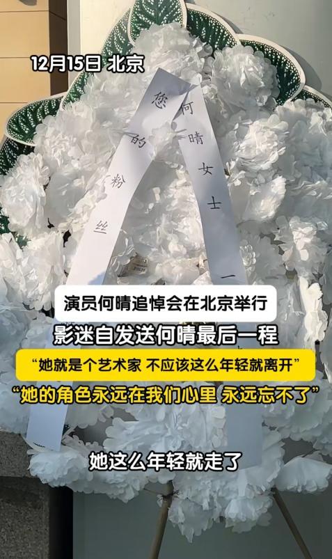 何晴葬礼现场曝光：儿子手捧骨灰惹泪目，许亚军、廖京生皆未露面-第9张图片-旧杳电影网