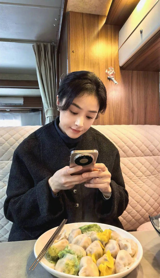 冬至佳节！蒋欣狂炫美味饺子，满脸都是满足-第2张图片-旧杳电影网