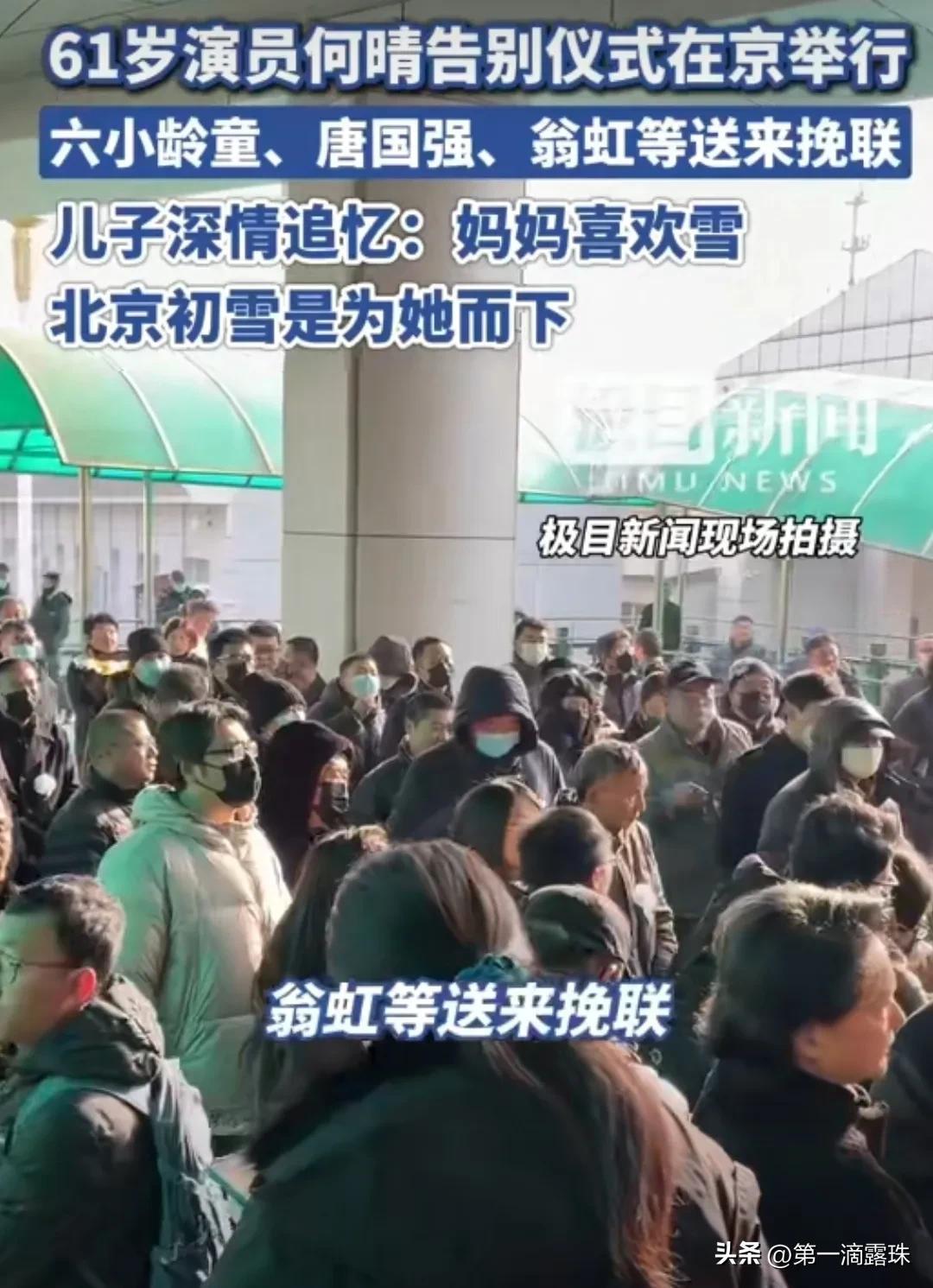 何晴告别仪式，影迷现场送别，儿子许何追忆母亲，许亚军疑似现身-第2张图片-旧杳电影网