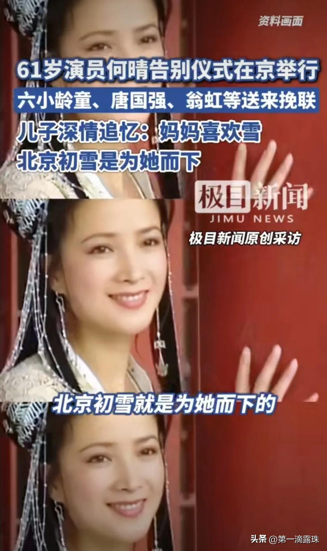 何晴告别仪式，影迷现场送别，儿子许何追忆母亲，许亚军疑似现身-第9张图片-旧杳电影网