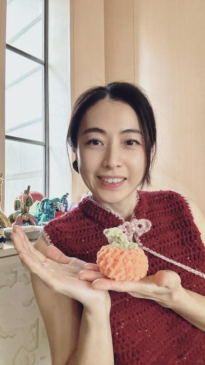 甘比、刘銮雄同框，家庭地位反转！她不背爱马仕，织毛衣做自己…-第42张图片-旧杳电影网