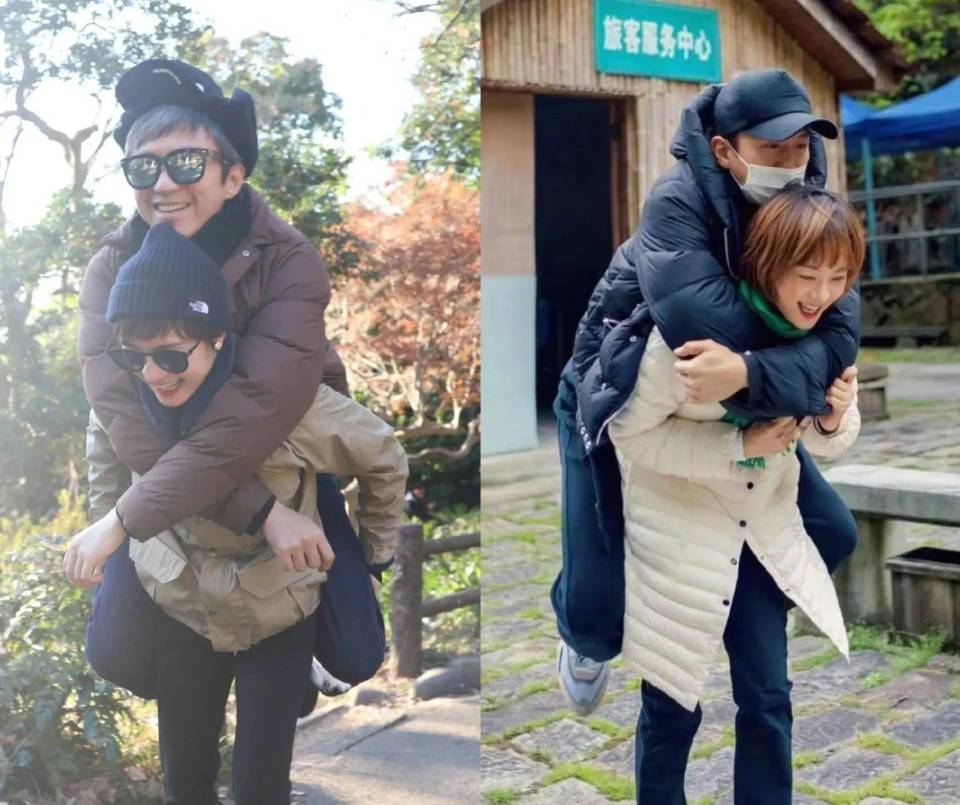 孙俪晒11岁女儿小花背影，和邓超复制粘贴，穿兄妹装撸狗超有爱-第6张图片-旧杳电影网