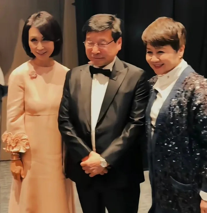 梁安琪何超凤同框差距明显，年龄同样60多岁，前者气血足后者干瘪-第4张图片-旧杳电影网