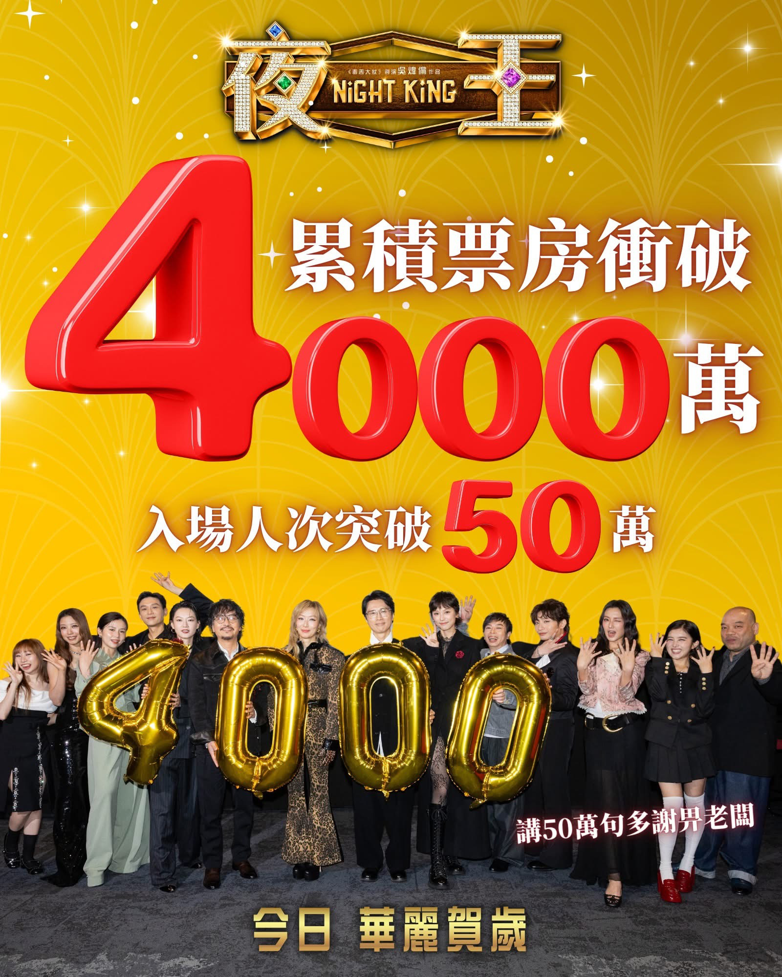 《夜王》票房破4000万 黄子华佛山路演变“梗王”-第5张图片-旧杳电影网