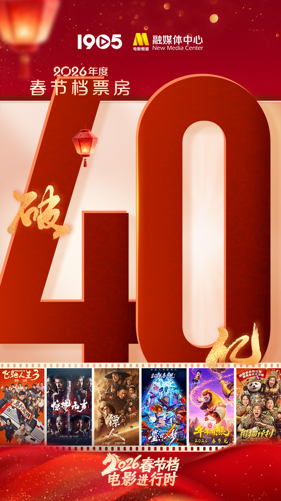 2026春节档票房突破40亿元 《飞驰人生3》领跑！-第1张图片-旧杳电影网